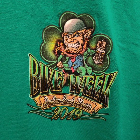 Gildan, St. Paddy's Day, Daytona Beach, Bike Week, 2XL - Picture 3 of 6
